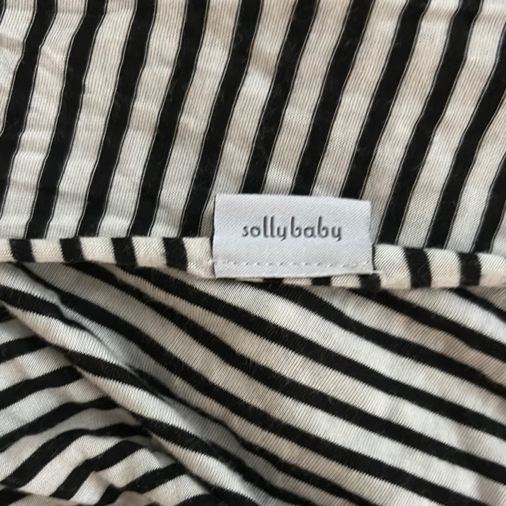 Solly Baby Monochrome Striped Fabric